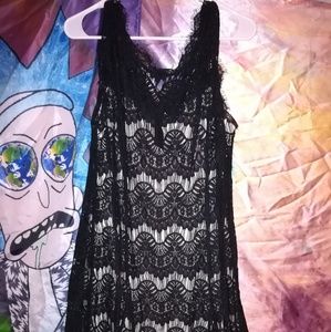 Dress Barn, Black & Cream Dress